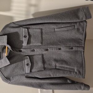 Men's wool coat Gap, grey, size small, new with Tags